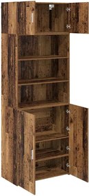 vidaXL Dulap de depozitare Lemn Vechi 80 x 42,5 x 225 cm Lemn compozit