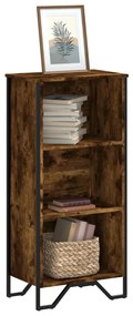 vidaXL Bibliotecă, stejar fumuriu, 50x31x106 cm, lemn prelucrat
