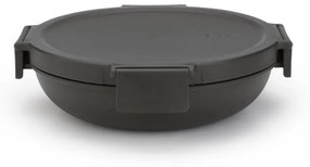 Cutie pentru alimente Brabantia Make&Take 1006299, 1 L, Inchidere ermetica, Fara BPA, Gri inchis