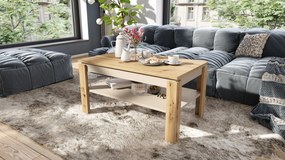 Mazzoni ASTI-P Stejar Artisan/Bej (Șampanie) – MASĂ/MĂSUȚĂ CAFEA MODERNĂ CU BLAT CARE POATE FI RIDICAT
