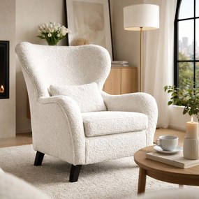 Fotoliu cu spătar înalt alb Miuf - Miuform