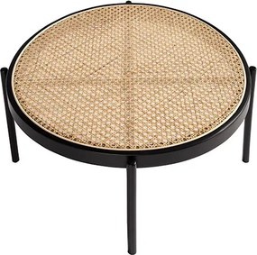 Masuta de cafea rotunda design modern Rattan