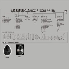 Lustra 36 brate cristal Bohemia L11 009/36/1-A; lip.