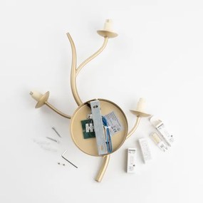 Aplică LED Brilagi MISTEL 3xG9/3W/230V auriu/alb