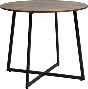 OFERTA Masa rotunda de dining LUNA 90 cm, maro rustic II. calitate