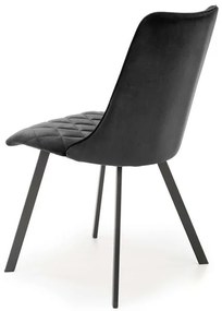 Scaun K450 velvet negru