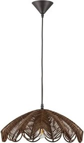 Lustra suspendata stil natural ratan maro FLARE