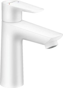Baterie lavoar Hansgrohe Talis E 110 cu ventil Pop-Up alb mat
