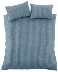 Lenjerie de pat albastră pentru pat dublu 200x200 cm Tamba Stripe – Pineapple Elephant