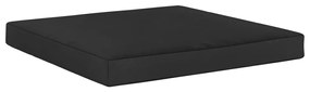 Perna canapea din paleti, negru, 60 x 61,5 x 6 cm, textil