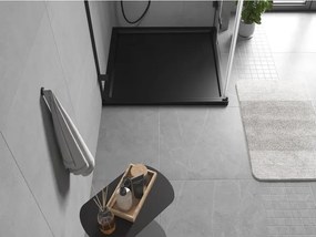 Mexen Flow brodzik pătrat slim 120 x 120 cm, negru mat - 46S701212