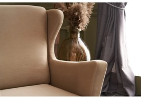 Fotoliu wing bej Lola Brejer – Artie