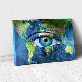 Tablou Canvas - Eye of the map 80 x 125 cm