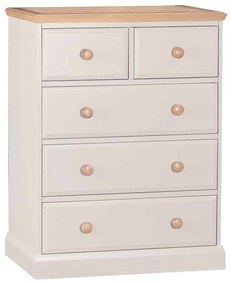 Comoda Sussane, Lemn Masiv, 83x41x107cm, Gri/Natur
