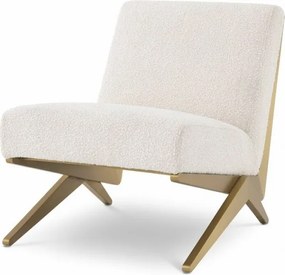 Scaun design LUX Fico boucle crem 114715 HZ