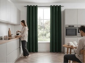 Perdea opaca DUNES VELVET 140x250 cm, verde inchis Agatat: Rejansa