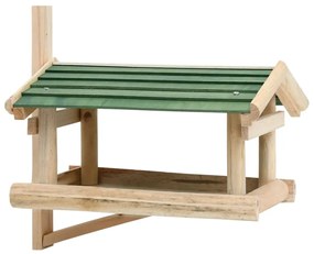 Hranitor de pasari, 35 x 29,5 x 21 cm, lemn masiv