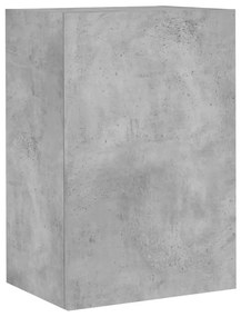836916 vidaXL Comodă TV de perete, gri beton, 40,5x30x60 cm, lemn prelucrat