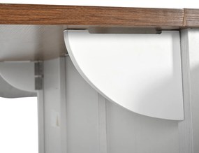 Insulă de bucătărie cu blat rabatabil, Bej | Aosom Romania