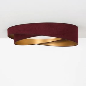 BRILAGI- Plafonieră LED VELVET TWIST LED/24W/230V 4000K Ø 55 cm vișiniu/auriu.