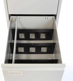 Separator pentru cartoteci cu un singur rând, negru