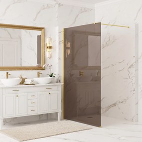 Paravan de dus Rea Flexi Brown / Gold 100