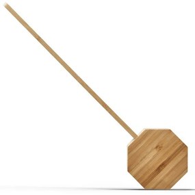 Veioză în culoare naturală LED din bambus (înălțime 39,5 cm) Octagon One – Gingko