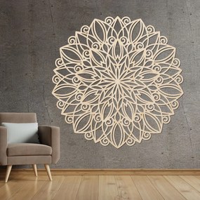 SENTOP | Mandala din lemn pe perete, floare dansatoare | ORPEROF