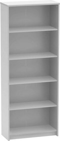 Biblioteca JOHAN 2 NEW 04, alb, DTD laminat, 73x34x186 cm