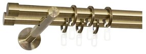 Galerie dubla pentru perete suport universal -CAPACEL /19 - AUR ANTIC (Alege marime: 280 cm)