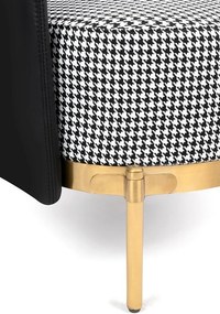 Fotoliu modern ultra confortabil Black-Gold