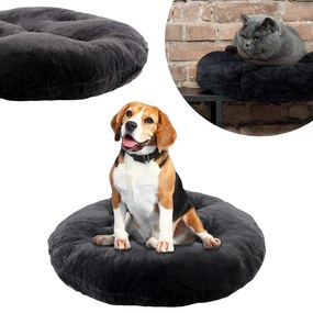 Domarex Pat pentru câini IVY PLUSH negru, diametru65 cm