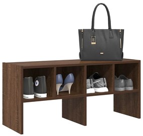 vidaXL Suport pantofi stivuibil Stejar maro 89,5x30x40 cm