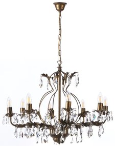 Lustră pe lanț ONLI TERESA 8xE14/6W/230V bronz