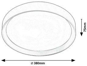 Plafonieră cu LED Rabalux 71121 Liatris, 25 W, gri