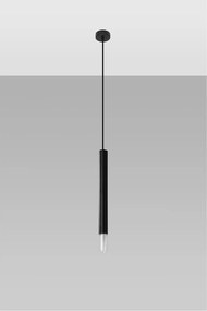 Lustră neagră din metal ø 8 cm Vittoria – Sollux