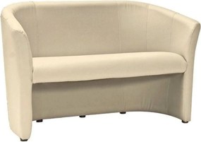 Canapea TM-2, crem, piele ecologica, 126x60x76 cm
