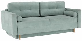 Canapea extensibila Aura material textil menta 216/74/100 cm