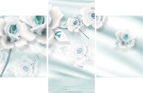Tablou - Flori de trandafir turcoaz (90x60 cm)