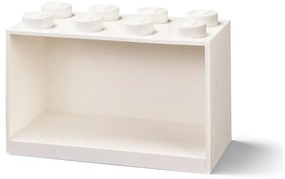 Raft de perete pentru copii LEGO® Brick 8, alb