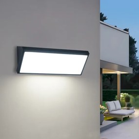 Brilagi - Aplică de exterior LED TRIANGLE, 42W/230V, neagră, IP65