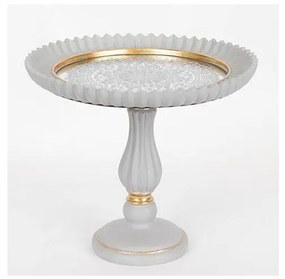 Tavă decorativă Ø 23,5 cm, gri/auriu