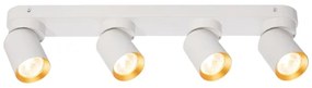 Spot ANDY 4xGU10/8W/230V alb/auriu