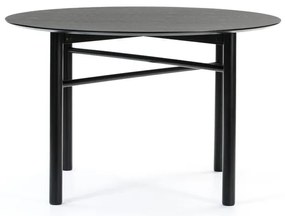 Masă dining rotundă Teulat Junco, ø 120 cm, negru