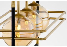 Lustră pe cablu Jupiter 2027 FIORI 3xG9/10W/230V negru/auriu/bej