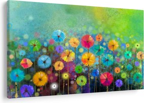 Tablou - Flori abstract (90x60 cm)
