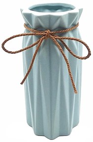 Vaza ceramica LESLIE, Bleu, 18cm