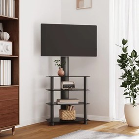 358181 vidaXL Suport TV de colț cu 4 niveluri pentru 32-70 inchi, negru