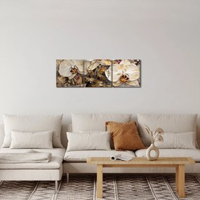 Tablou - Orhidee (cu ceas) (90x30 cm)