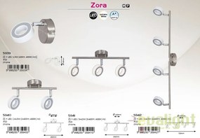 Lustra aplicata cu 4 spoturi LED Zora 5942 RX